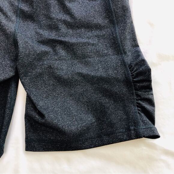 Calvin Klein Charcoal Gray Performance Shorts Quick Dry Fabric Ruched Sides - Picture 6 of 16